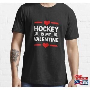 Happy Ice Hockey Valentines Day Tshirt Classic